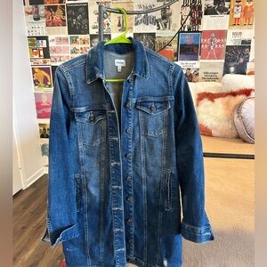 Sneak Peek Dark Blue Jean Jacket